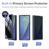 Magnetic For Z Fold 7 Case With Privacy Screen Protector, Compatible With Magsafe, Full-Body Slim Coverage Hinge Protection, Shockproof Phone Cover For Samsung Galaxy Z Fold7, Jet Black