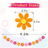 Happy Mothers Day Banner Mothers Day Decorations Sign Bunting Banner Garland with Daisy for Mothers Days DIY Home, Office, Fireplace, Wall Party Supplies Event Decorations Photo Props