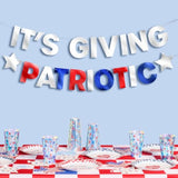 It'S Giving Patriotic Banner | 5 Ft. | 4Th Of July Garland, Usa Decorations, America Party Backdrop, Cowboy Photo Booth Supplies