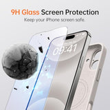 For 16 Case With 2 Screen Protectors - Compatible With Magsafe - Upgraded Camera Protection - Liquid Silicone Protective Phone Case For Men, Women,Girls - Rock Grey