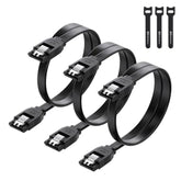 Cable Matters 3-Pack SATA III 6.0 Gbps SATA Cable 18 Inches (SATA Cable for SS