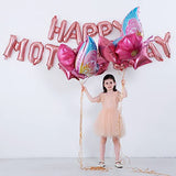 HAPPY MOTHER'S DAY Aluminum Foil Balloon Set 16 Inches Letter Balloon Decoration for Mother's Day Party (butterfly)