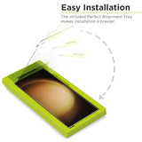 PureGear HD Clear Tempered Glass Screen Protector for Samsung Galaxy S23 Ultra (2023) - Case Friendly, Scratch Resistant with Anti-Fingerprint Coating, Anti-Scratch Protective Glass with Replacement (Self Alignment Installation Tray included)