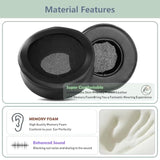 Prime Earpads Replacement Compatible With Taotronics Tt-Bh046 Headphone Ear Pads Cushion(Protein Leather/Memory Foam)