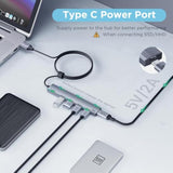 Usb 3.2 Hub With 4 Usb A 3.2 Ports, Usb 3.2 Gen 2 Splitter With 4Ft Extented L