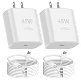 45W Usb C Iphone 16 Super Fast Charging,Iphone 16 Pro Max Fast Charger Block With 6.6Ft Long Type C Charging Cable Cord For Iphone 16/16 Pro/16 Pro Max/16 Plus/15/15 Pro Max/15Pro/Plus/S25