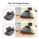 MEETION Bluetooth Keyboard and Mouse Combo, Wireless 2.4GHz Multi Device Computer Keyboard, Full Size Slim Rechargeable Keyboard, 3800 DPI Optical Mouse, for Windows/Mac/Laptop/PC/Desktop/iPad/Phone