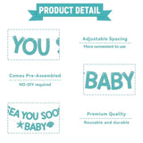 "Sea You Soon" Ocean Baby Shower Banner – Blue Glitter Under-the-Sea Decor