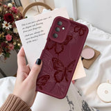 for Galaxy A17 5G Case, Creative Butterfly Pattern Design for Girl Women, Soft Silicone Shockproof Anti-Scratch Protection Phone Cover for