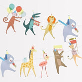 Meri Meri Animal Parade Party Banner (Pack of 1), 10' Strand Including Excess Cord, Reusable Meri Meri Garland