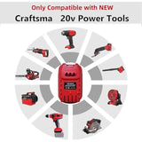 For Milwaukee Battery Adapter, Convert For Milwaukee To For Craftsman Battery Adapter, Make For M18 Battery Work For Craftsman New 20V Power Tool (Adapter Only)