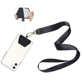 4-Pack Black Phone Tether Strap Replacement Safety Lanyard Tabs