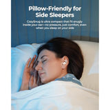 Cozysnug C1 Sleep Earbuds, Bluetooth 5.3 Noise-Blocking Sleep Headphones, App Control, Comfortable Fit, 3 Sizes Of Ear Tips, 21H Playtime, Compact Design For Side Sleepers