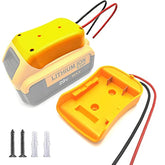 Power Wheels Adapter For Dewalt 18V/ 20V Max Xr Lithium Battery Adaptor Dock Holder Power Mount Connector Diy For Power Tools Rc Toys Robotics 12Awg Wire
