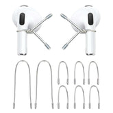Ear Hooks Compatible With Airpods & All In-Ear Headphones With Stems - Secure & Comfortable Prevent Falls, Uncomfortable Fits - Easy To Install (Eg6+2)