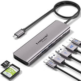 Usb C Hub Multiport Adapter - 7-In-1 Type-C 4K 60Hz Hdmi Dongle Docking Statio