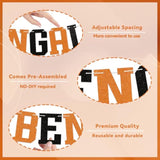 Go Bengals Banner - Football Game Day Party Banner, Bengals Fans, Sports Theme Party Decor Black Orange Glitter