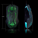 Aj52 Watcher Rgb Gaming Mouse, Programmable 7 Buttons, Ergonomic Led Backlit Usb Gamer Mice Computer Laptop Pc, For Windows Mac Os Linux, Star Black