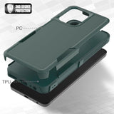 Dual Layer Protective Heavy Duty Cell Phone Cover for Motorola Moto G 2026 / Moto G 2025 / Moto G Play 2026 - Military Grade Protection with Screen Protector, Dark Green