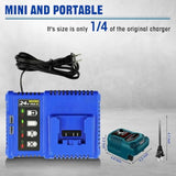 Mini Charger For Kobalt 24V Battery, 1/4 Size Of Krc 2445-03 Original, For Kobalt 24V Max Battery Kb624-03 Kb524-03 Kb424-03 Kb224-03