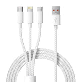 Multi Charging Cable,3.3Ft 1 Pack Mfi Certified 3 In 1 Multiple Usb Charger Cable 66W Braided Universal Phone Charging Cord Compatible With Iphone16/15 Series,Type-C, Micro Usb,Cell Phones