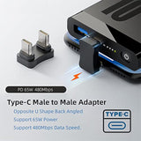 480Mbps Usb-C Type C Male To Male Coupler Extender Power Data Adapter Opposite
