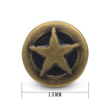 12 Pcs Bronze Jeans Button No Sew Replacement Buttons For Jeans And Ja