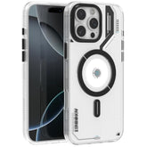 For Iphone 16 Pro Max Magnetic Cooling Case, Advanced Imd Technology, Aluminum Alloy Camera Frame, Compatible With Magsafe - Translucent White