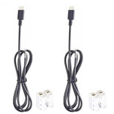2Pack 1M/3.3Ft Usb C Power Pigtail 2 Wire 22Awg 12V Type C Usb Male Plug To 2