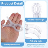 20Pcs Balloon Arch Clips Transparent Large Plastic Backdrop Clips Spring Clamps 3.54Inch Heavy Duty Clamps For Balloon Arch Crafts Backdrop Woodworking Photography Studios