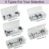 Electronics Organizer 6 Sections Clear Acrylic Cable Storage Bin Box Cord Holder With 20 Pcs Reusable Fastening Fabric Cable Ties Straps Cord Wraps (6 Sections/With Cover)