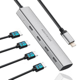 Usb C Hub 10Gbps 4-Port Usb C To Usb-C 3.2 Gen 2 Dongle, Portable Usb C Multip