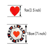 18Pc Casino Party Hanging Swirls Decorations Vegas Poker Birthday Party