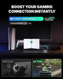 Ax3000 Gaming Router Wifi Booster For Ps5, Pc & Consoles Dual Band Wifi 6 Game Accelerator, Low Ping & Lag Reduction, 2402Mbps, Includes 90-Day Gearup Vip Core Plan