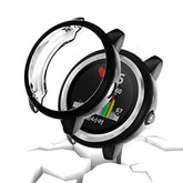 Compatible For Garmin Vivoactive 3 Protector Case, Soft Tpu Plated Screen Protector Cover All-Around Protective Screen Bumper Shell For Garmin Vivoactive 3 Smartwatch Accessories,Black