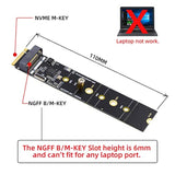 Cy B+M Key Ngff Sata Ssd To M.2 M-Key Nvme Motherboard Desktop Adapter Convert