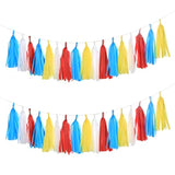 20Pcs Carnival Circus Tassels Garland Tissue Paper Tassel Banner For C