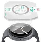 FINTIE 2 Pack Tempered Glass Screen Protector Compatible with Samsung Galaxy Watch 8 44mm 2025 with Auto-alignment Installation Frame