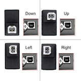 cablecc 4Pcs USB 2.0 B Type Male to Female Extension Adapter Horizontal Vertical Angled 90 Degree for Disk Scanner
