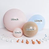 145Pcs Dusty Blue And Pink Balloons Garland Kit,Double Stuffed Balloon