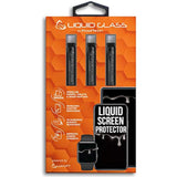 Liquid Glass Screen Protector For Up To 12 Devices Universal Fit For All Smartphones Tablets And Watches Scratch And Shatter Resistant Wipe On Nano Protection - 3 Bottles