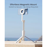 Magnetic Selfie Stick Tripod For Iphone, 64” Phone Tripod For Magsafe, Travel Phone Stand With Remote For Iphone 16 Pro Max