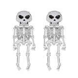 2Pcs 62.2" Jumbo Skeleton Skull Foil Balloons - Spooky Halloween Party Decorations