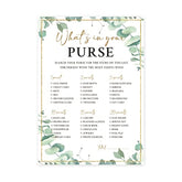 What'S In Your Purse Game For Bridal Shower Jungle Bridal Shower Party Supplies Bridal Shower Games Card Wedding Party Games Engagement Party Cards - Set Of 30