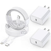 Long Apple Iphone Fast Charger,Fast Charging Iphone 2Pack Pd Type C Wall Charger Fast Charging Apple Adapter 6.6Ft Usb-C To Lightning Cable Apple Chargers For Iphone 14/13/12/Pro/Max/11/Xr/X/8/Se/Ipad