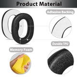 Replacement Ear Pads Cushions For 3M Worktunes Connect Hearing Protection (90542, 90541) & Peltor Sport Tactical, Ear Muffs For Zohan Em042 & Prohear 037/033 Hearing Protector (4 Pack)