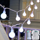 Globe String Lights Battery Operated - 21 Feet 60 Led Twinkle Fairy Lights, 8 Modes With Remote Mini Globe Lights For In