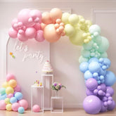 Pastel Rainbow Balloon Arch Kit: 140-Piece Party Decoration