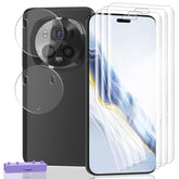 3+2 Pack Screen Protector For Honor Magic 6 Pro Flexible Tpu Film (Not Glass) With Tempered Glass Camera Lens Protector. Easy Installation, Self-Healing Hd Clear Screen Protector