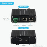 Industrial Gigabit 30W Poe+ Injector -Ieee 802.3At/Af Compliant 10/100/1000Mbps Rj45 Hardened Power Supply Industrial Design 12-48V Dc Input Din- Rail Wall Mount Plug And Play